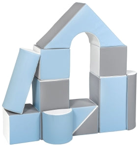 Blue & Grey Soft Play Castle Block Set