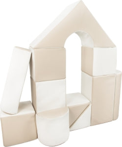 Brown & White Soft Play Castle 