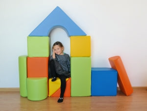Rainbow Soft Play Castle Blocks